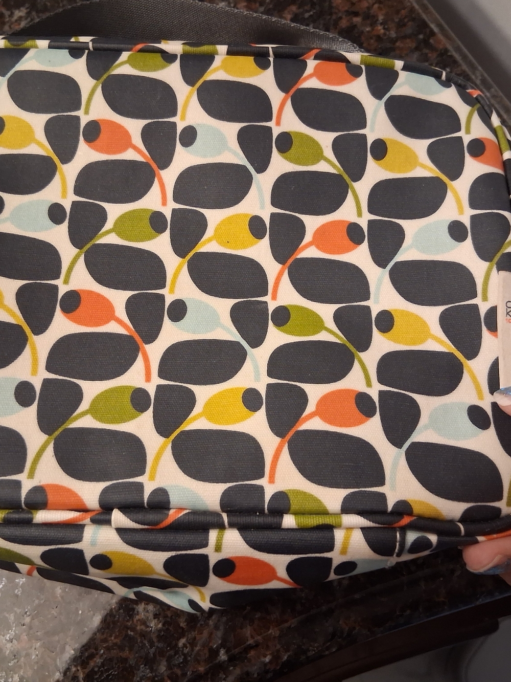Orla Kiely Multi-Color Stem Print Cosmetic Bag